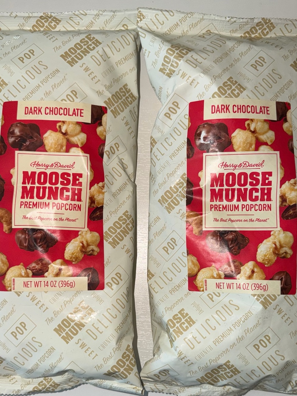 Moose Munch Dark Chocolate Premium Popcorn gift set- 2 pack